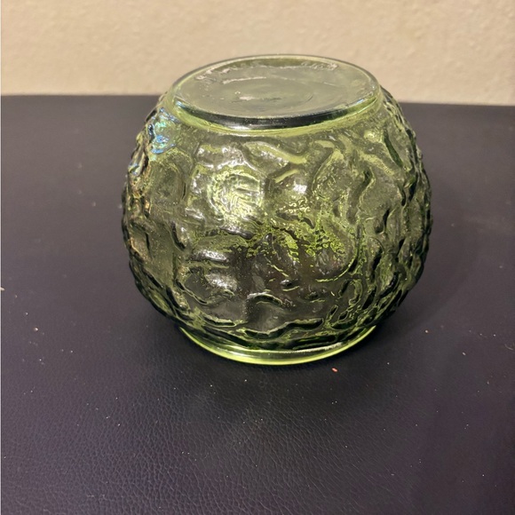 Vintage E.O Brody Company Green Glass Bowl Jar Candy Centerpiece Bowl USA - Picture 3 of 4